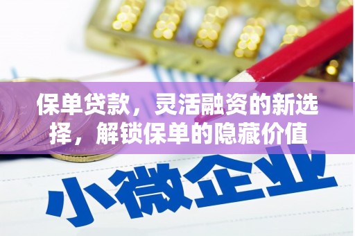 巴音郭楞蒙古保单贷款，灵活融资的新选择，解锁保单的隐藏价值
