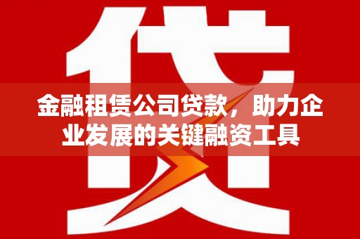 巴音郭楞蒙古金融租赁公司贷款，助力企业发展的关键融资工具