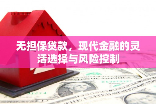 巴音郭楞蒙古无担保贷款，现代金融的灵活选择与风险控制