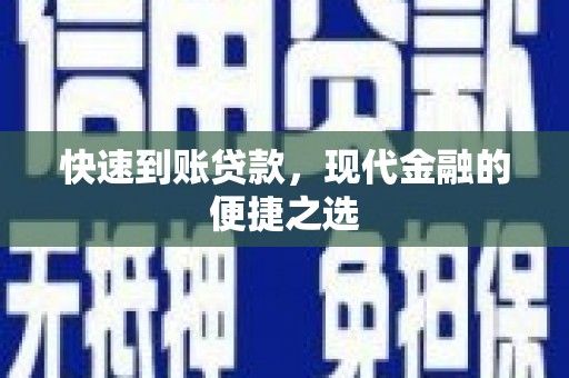 巴音郭楞蒙古快速到账贷款，现代金融的便捷之选