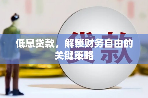 巴音郭楞蒙古低息贷款，解锁财务自由的关键策略