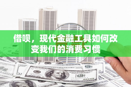 巴音郭楞蒙古借呗，现代金融工具如何改变我们的消费习惯