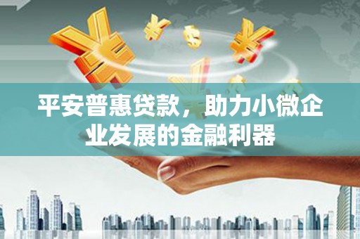 巴音郭楞蒙古平安普惠贷款，助力小微企业发展的金融利器