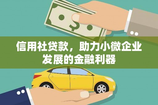 巴音郭楞蒙古信用社贷款，助力小微企业发展的金融利器