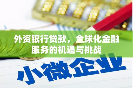巴音郭楞蒙古外资银行贷款，全球化金融服务的机遇与挑战