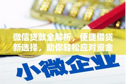 巴音郭楞蒙古微信贷款全解析，便捷借贷新选择，助你轻松应对资金需求